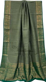Moonga Georgette Handloom Banarasi Saree - The Handlooms