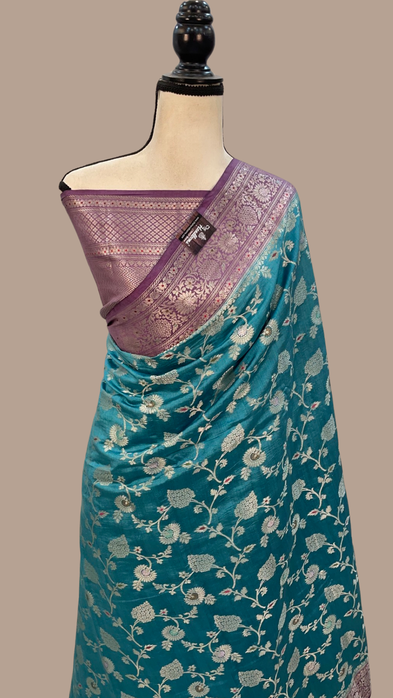 Pure Chiniya Silk Handloom Banarasi Saree - The Handlooms
