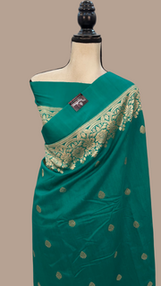 Pure Moonga Khaddi Handloom Banarasi Saree - The Handlooms