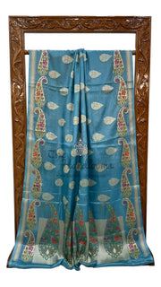 Pure Tussar Silk Handloom Banarasi Saree - The Handlooms