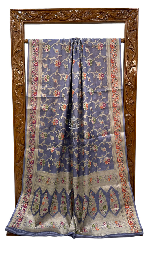 Pure Tussar Silk Handloom Banarasi Saree - The Handlooms