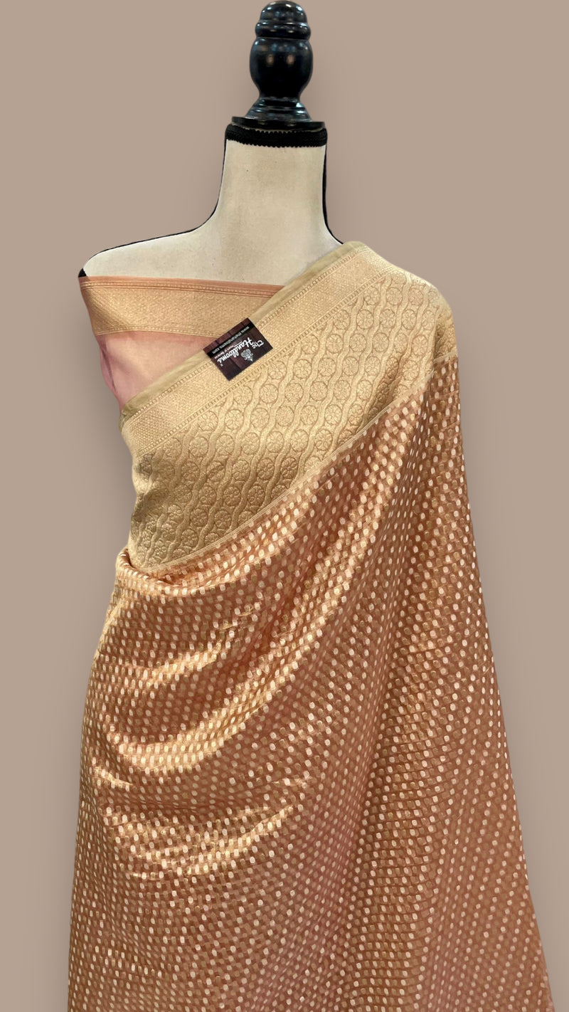 Pure Tissue Reshmi zari Banarasi Saree - The Handlooms