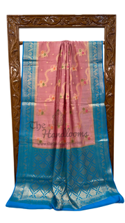 Pure Chiniya Silk Handloom Banarasi Saree - The Handlooms