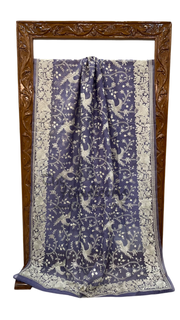 Pure Organza Chikankari Handloom Banarasi Saree - The Handlooms