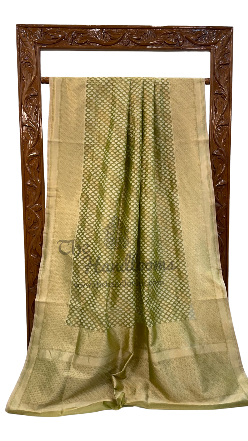 Pure Tissue Reshmi zari Banarasi Saree - The Handlooms