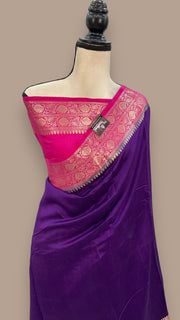 Pure Chiniya Silk Khaddi Handloom Banarasi Saree - The Handlooms