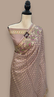 Pure Tussar Silk Handloom Banarasi Saree - The Handlooms