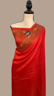 Pure Butter Crepe Banarasi Saree - The Handlooms