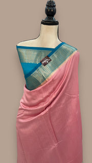 Pure Chiniya Silk Khaddi Handloom Banarasi Saree - The Handlooms