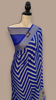 Pure Chiffon Khaddi Banarasi Saree - The Handlooms