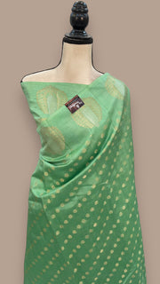 Pure Mango Silk Banarasi Handloom Saree - The Handlooms