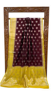 Pure Chiniya Silk Handloom Banarasi Saree - The Handlooms