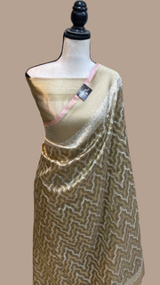 Pure Tissue Reshmi zari Banarasi Saree - The Handlooms