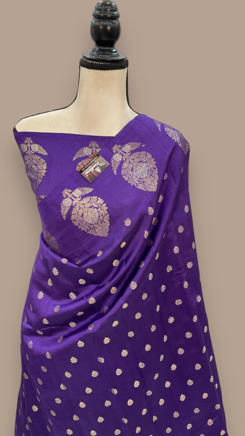 Pure Mango Silk Banarasi Handloom Saree - The Handlooms