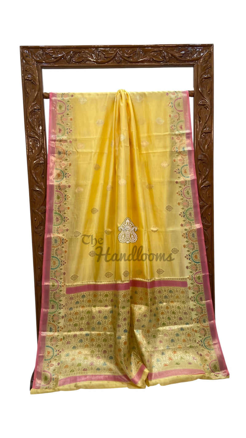 Pure Mango Silk Banarasi Handloom Saree