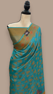 Pure Tussar Silk Handloom Banarasi Saree - The Handlooms