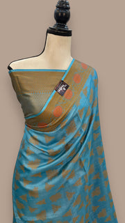 Pure Tussar Silk Handloom Banarasi Saree - The Handlooms