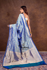 Pure Katan Silk Banarasi Handloom Saree - Tanchui Brocade - The Handlooms