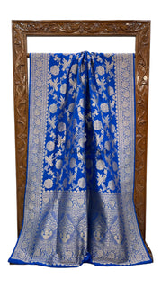 Pure Katan Silk Banarasi Handloom Saree - All Over Jaal Work - The Handlooms