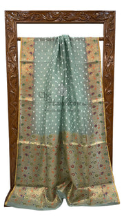 Pure Kora Handloom Banarasi Saree - The Handlooms