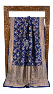 Pure Katan Silk Banarasi Handloom Saree - All over Sona Roopa Jaal work - The Handlooms