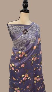 Organza Chikankari Handloom Banarasi Saree - The Handlooms