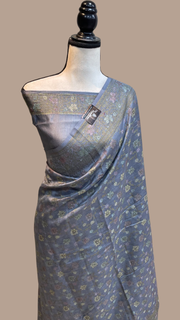 Pure Butter Crepe Banarasi Saree - The Handlooms