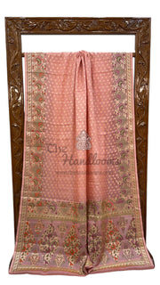 Pure Tussar Silk Handloom Banarasi Saree - The Handlooms