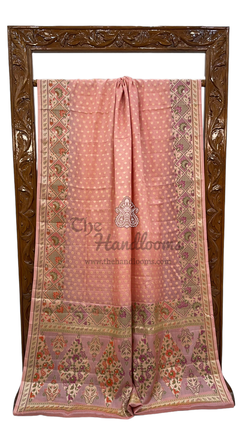 Pure Tussar Silk Handloom Banarasi Saree - The Handlooms