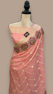Pure Tussar Silk Handloom Banarasi Saree - The Handlooms
