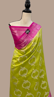 Pure Chiniya Silk Handloom Banarasi Saree - The Handlooms