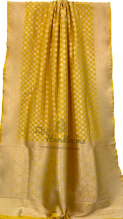 Pure Katan Silk Banarasi Handloom Saree - All over jaal work - The Handlooms