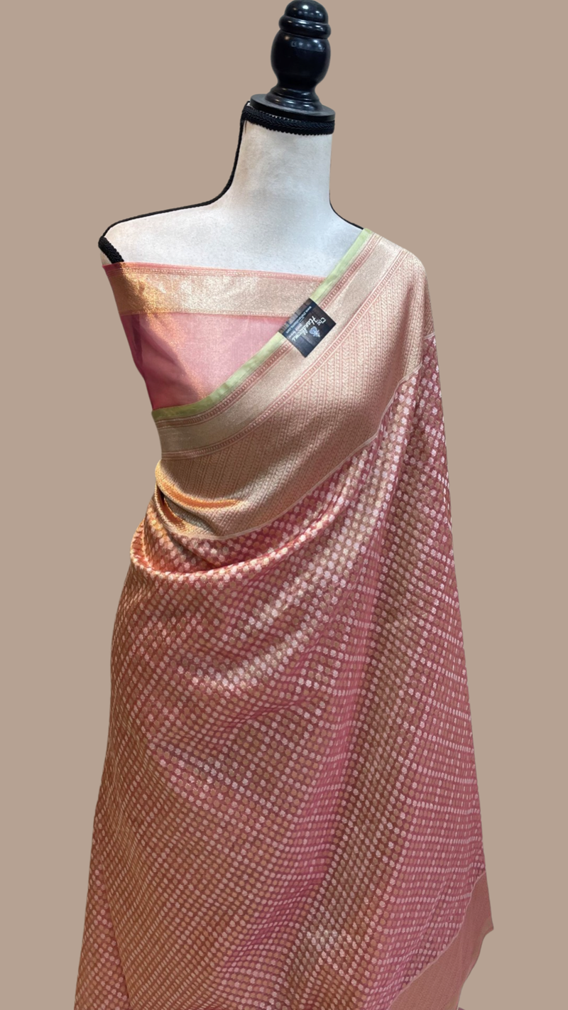 Pure Tissue Reshmi zari Banarasi Saree - The Handlooms