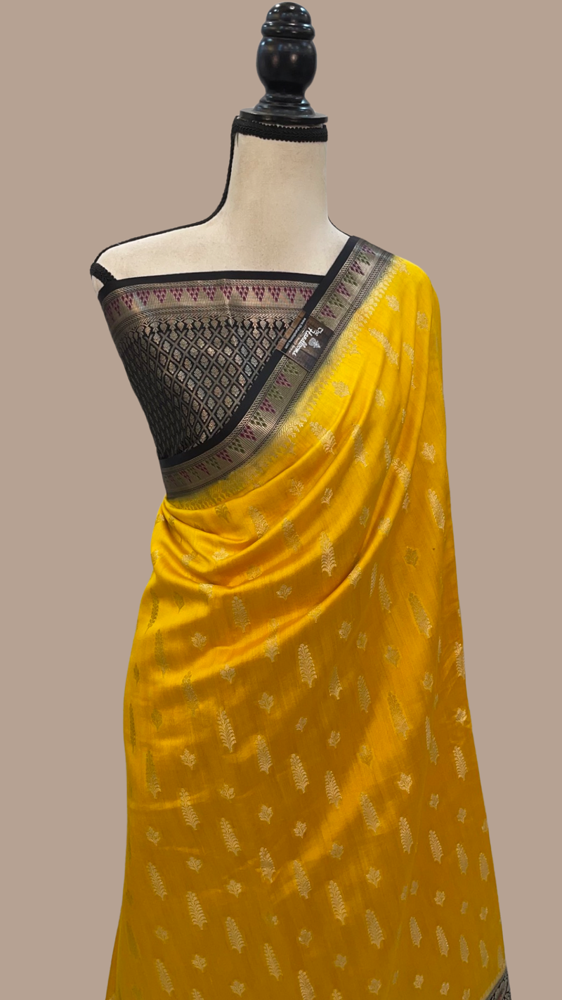 Pure Chiniya Silk Handloom Banarasi Saree - The Handlooms