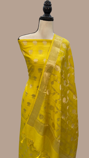 Pure Chiniya Silk Handlooms Banarasi Dress material - The Handlooms