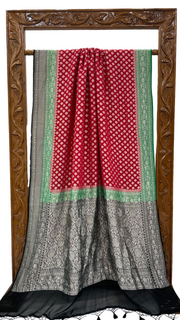 Pure Khaddi Georgette Banarasi Saree - The Handlooms