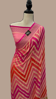 Rangkat Pure Chiffon Khaddi Banarasi Saree - The Handlooms