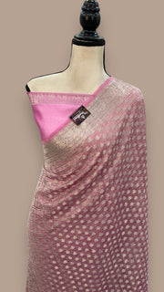 Pure Kora Tissue Crush Handloom Banarasi Saree - The Handlooms