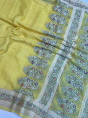 Pure Chiffon Khaddi Banarasi Saree - The Handlooms