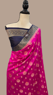 Pure Chiniya Silk Handloom Banarasi Saree - The Handlooms
