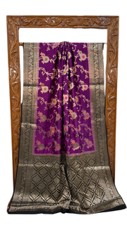 Pure Chiniya Silk Handloom Banarasi Saree - The Handlooms