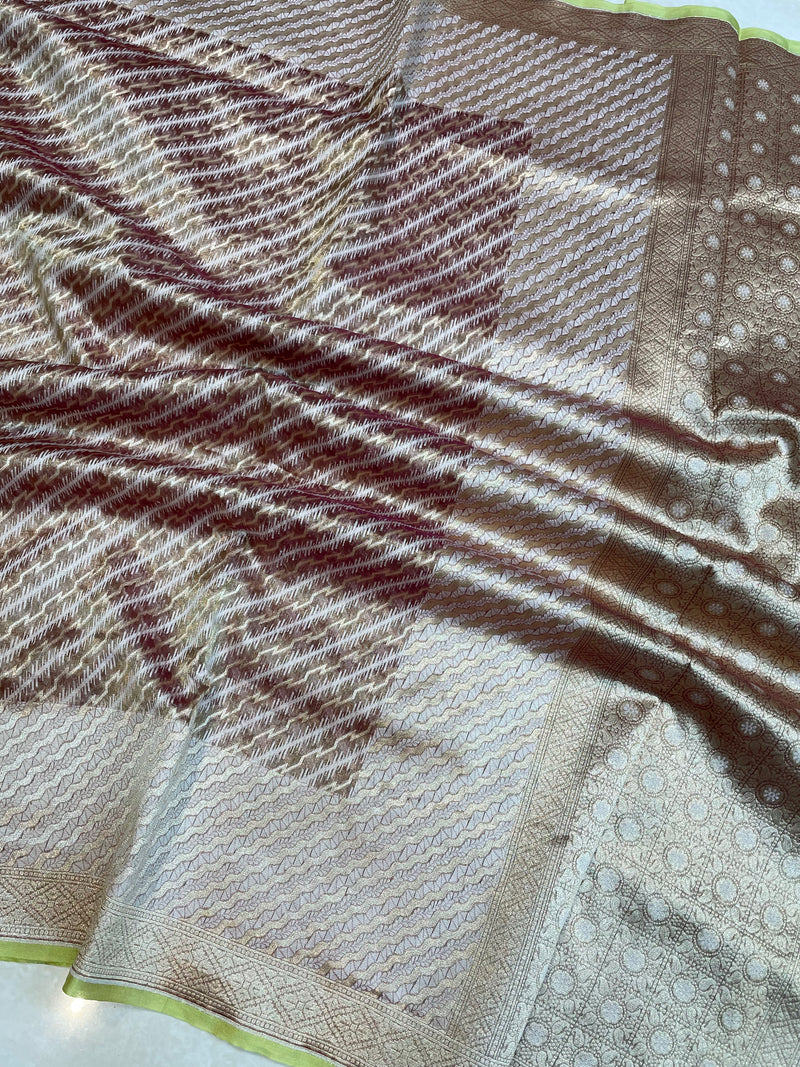 Pure Tissue Reshmi zari Banarasi Saree - The Handlooms