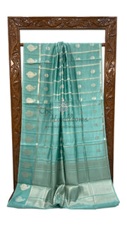 Pure Mango Silk Banarasi Handloom Saree - The Handlooms