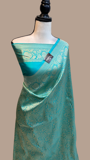 Pure Katan Silk Banarasi Handloom Saree - Tanchui Brocade - The Handlooms