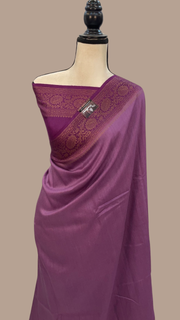 Moonga Georgette Handloom Banarasi Saree - The Handlooms