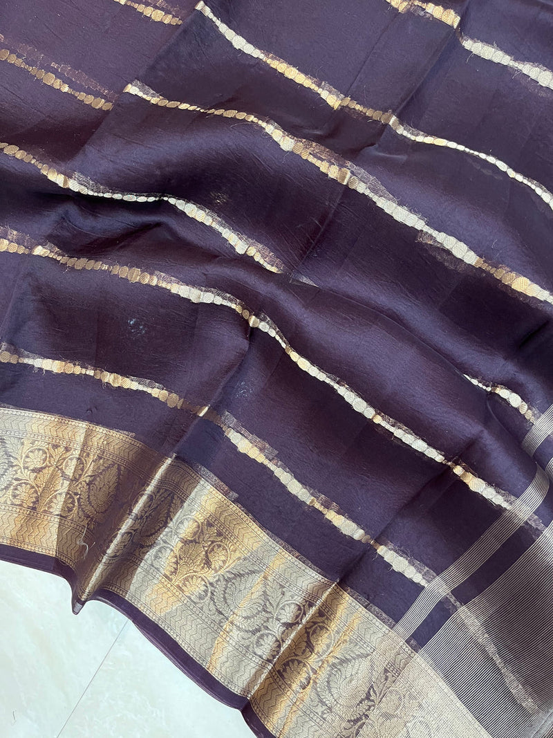 Pure Kora Handloom Banarasi Saree - The Handlooms