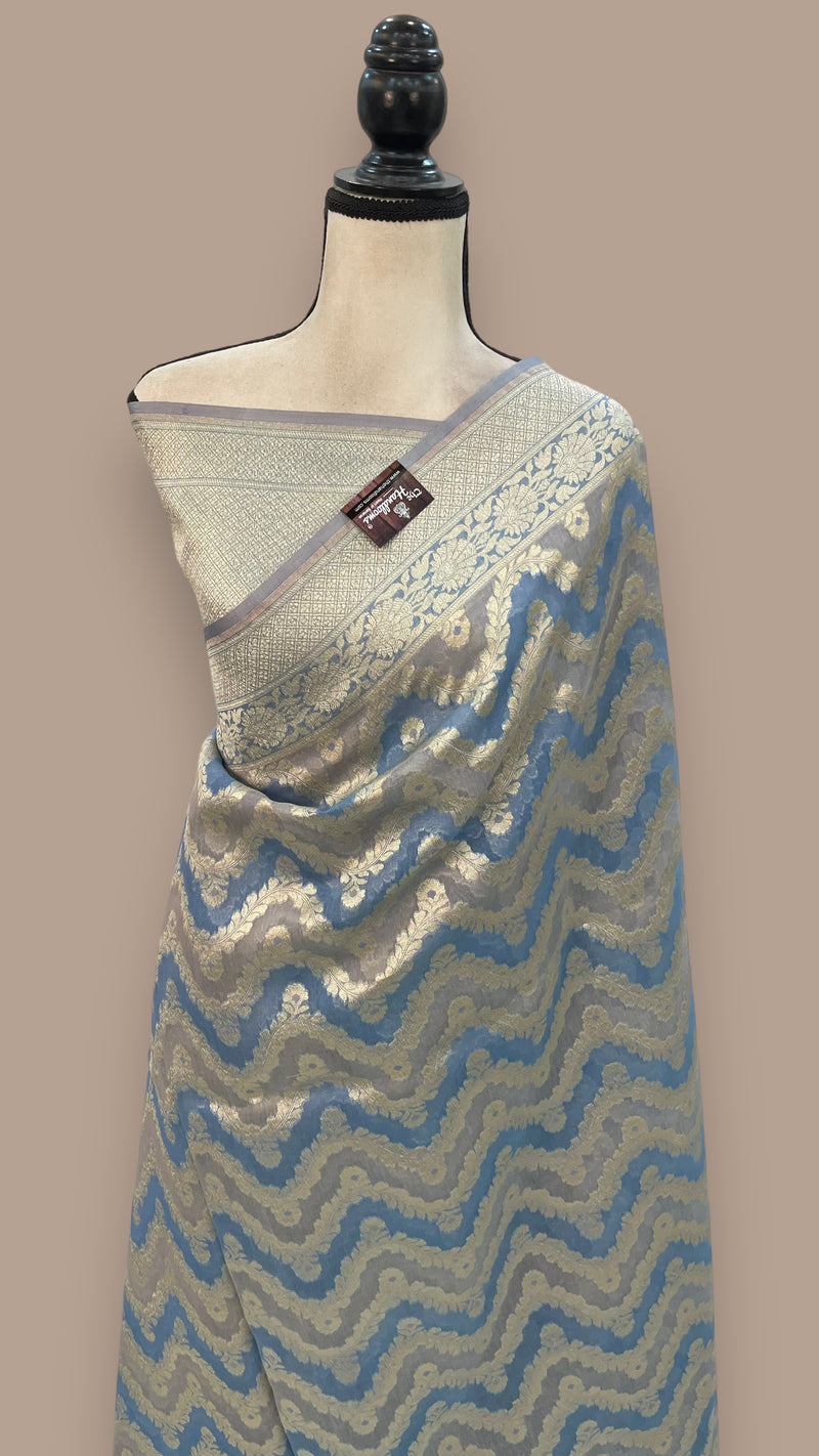 Pure Cotton Banarasi Brocade Handloom Saree - The Handlooms