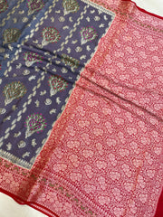 Pure Chiffon Khaddi Banarasi Saree - The Handlooms