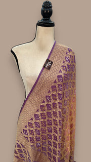 Pure Georgette Banarasi Bandhej Handloom Dupatta - The Handlooms