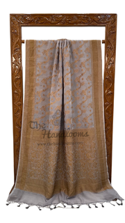 Khaddi Georgette Banarasi Saree -  Antique zari - The Handlooms